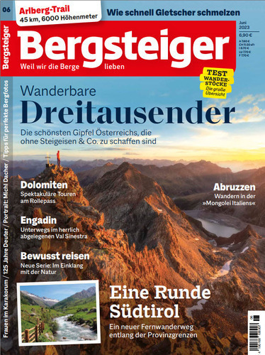 Cover: Bergsteiger Das Tourenmagazin Juni No 06 2023