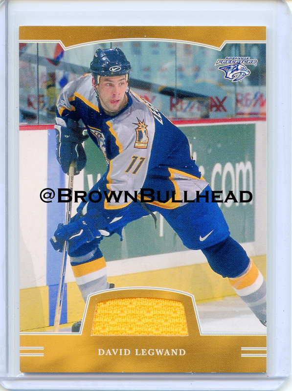 2002-03 BAP First Edition Jerseys #FE-106 [David Legwand] [Nashville Predators] [~100] [swatch=yello
