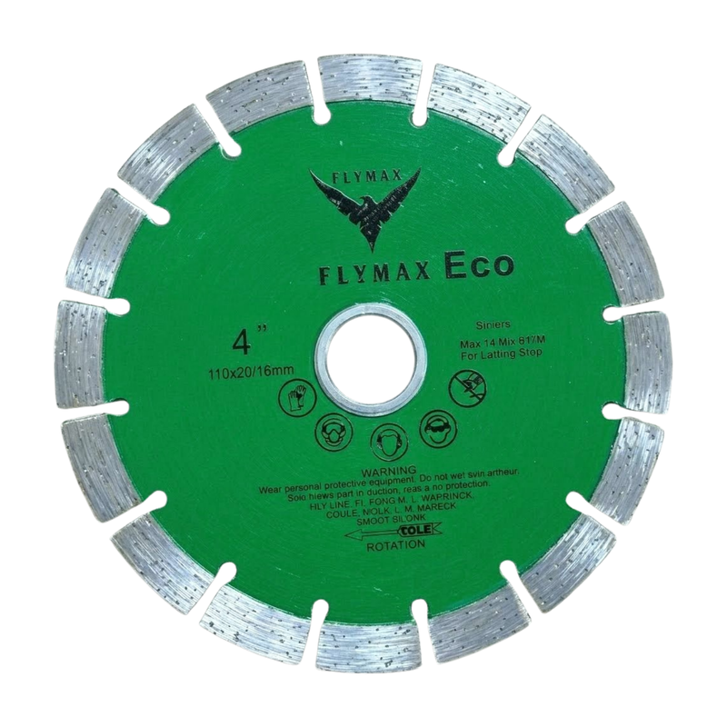 02 Flymax 4 Inch 16 Seg Diamond Saw Blade 100Mm Eco