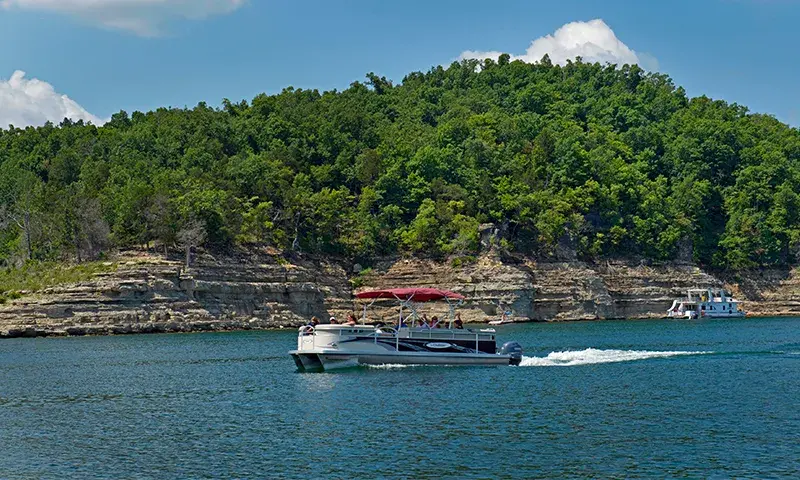 Boat on Bull Shoals Lake