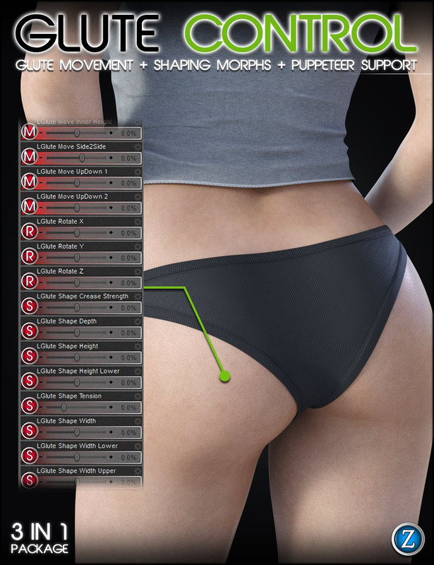Glute Control for Genesis 8 Female(s)