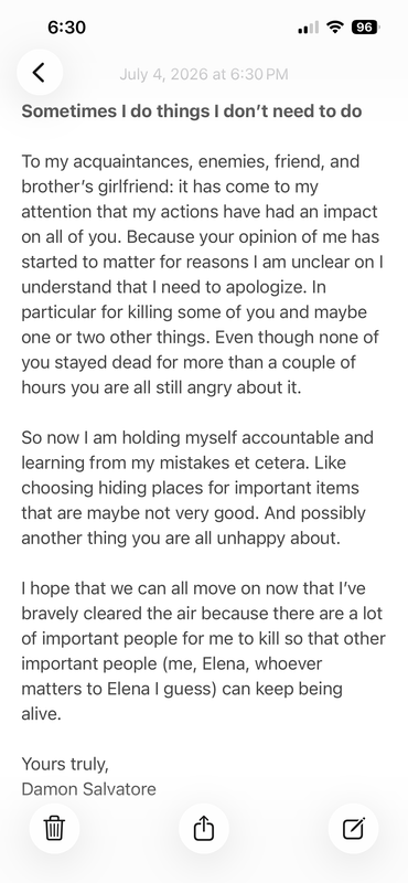 Notes app apology - full text in body of fic