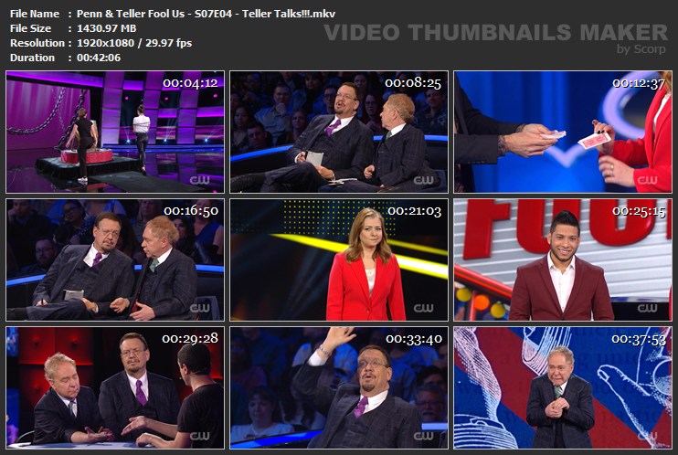 Penn & Teller Fool Us - S07E04 - Teller Talks!!!.mkv