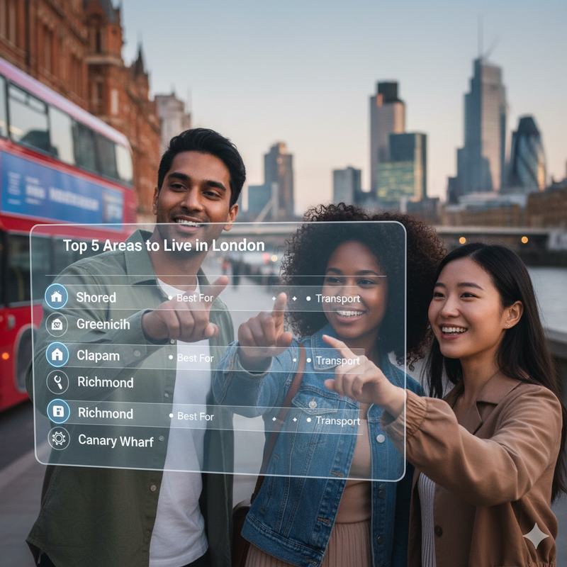 London Living Areas Guide. Best neighborhoods to live in London for expats - UK Side Notes.