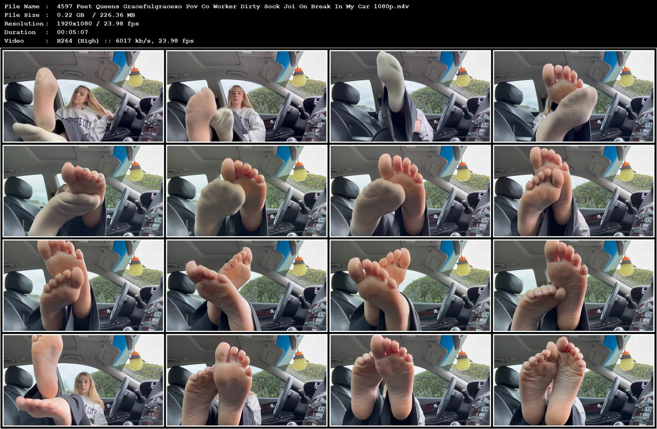 4597 Feet Queens Gracefulgracexo Pov Co Worker Dirty Sock Joi On Break In My Car 1080p m4v