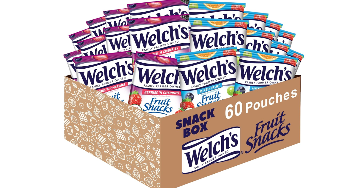 Welch’s Fruit Snacks 60-Count Pack Just on Amazon—Save 25%! Welch’s Fruit Snacks 60-Count Pack Just on Amazon—Save 25%!