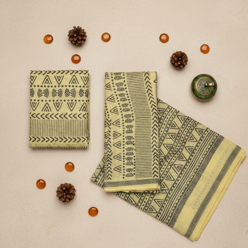 Handcrafted Chanderi Silk Saree | Luxurious, Lightweight & Traditionally Woven Design -16