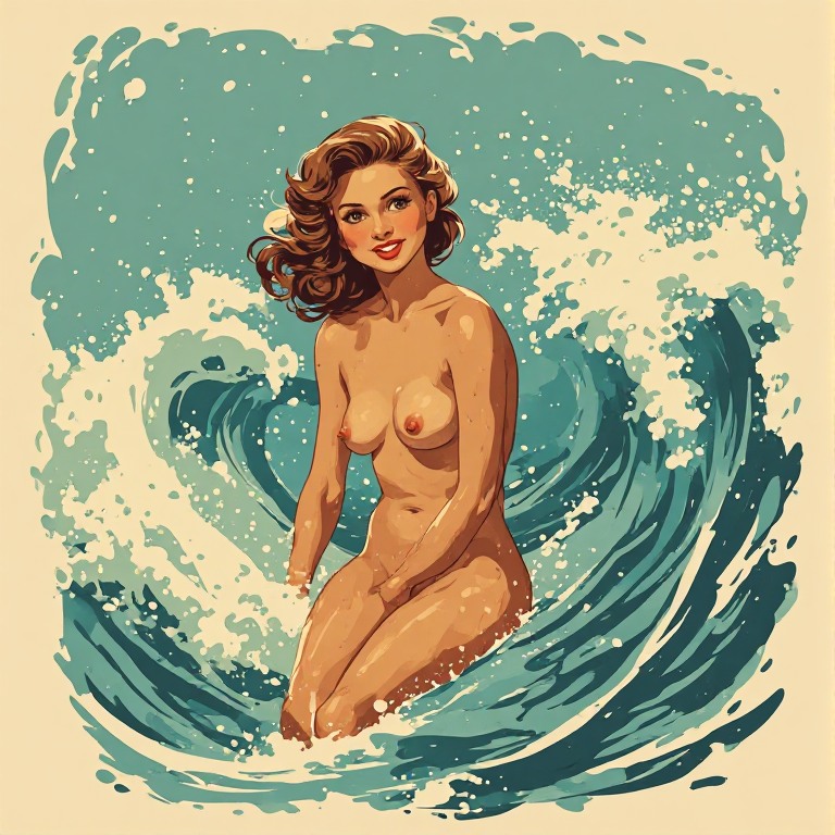 Pin-Up-style-Nakked-Young-Girl-(8)