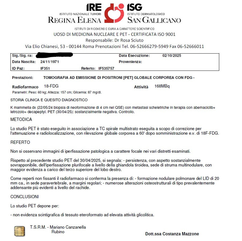 Referto PET 02-10-2025