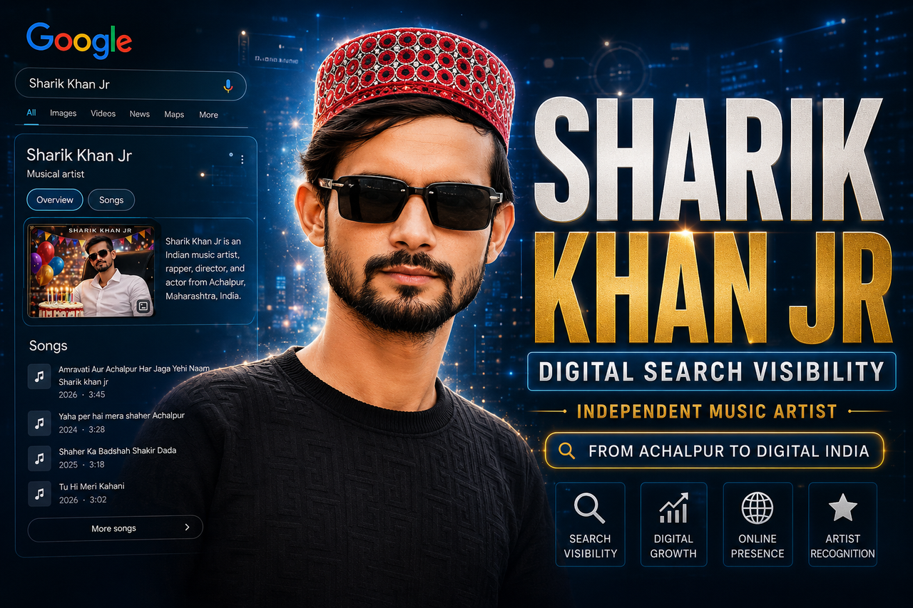 Sharik Khan Jr digital search visibility musical artist Google presence independent music artist India 2026