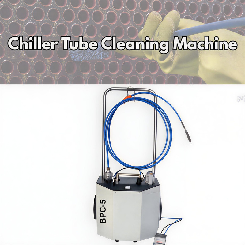 industrial chiller tube cleaning machine for HVAC system efficiency