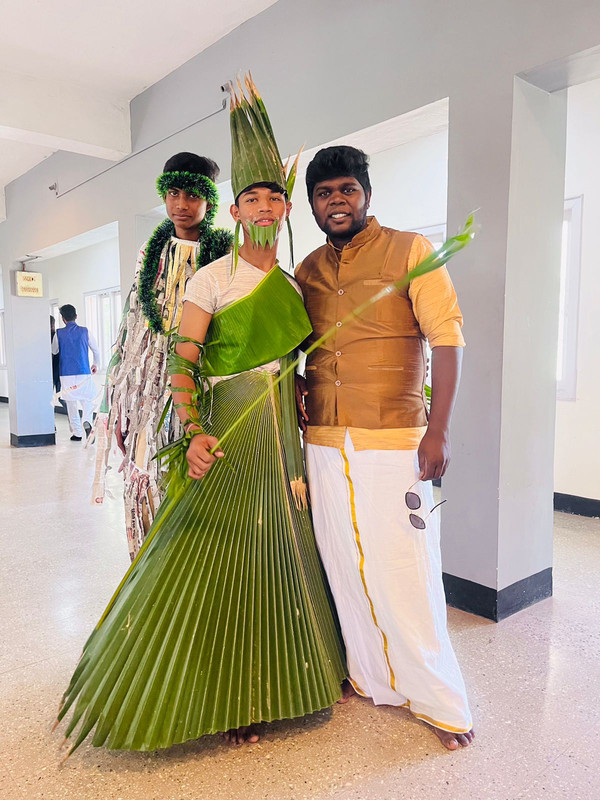 Student in a fancy dress