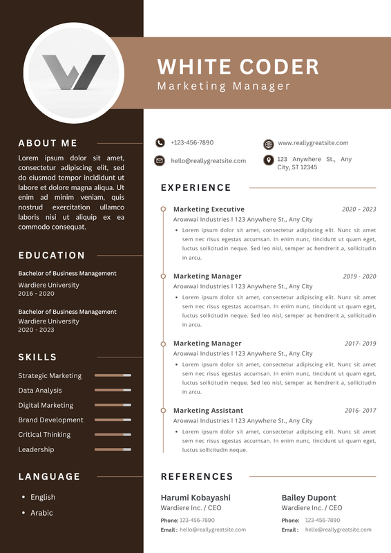 Brown-Simple-Professional-Resume preview