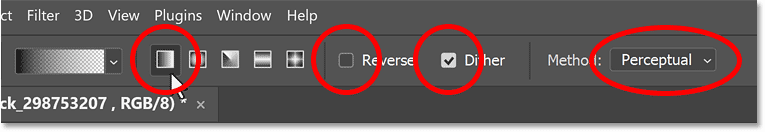 gradient-options