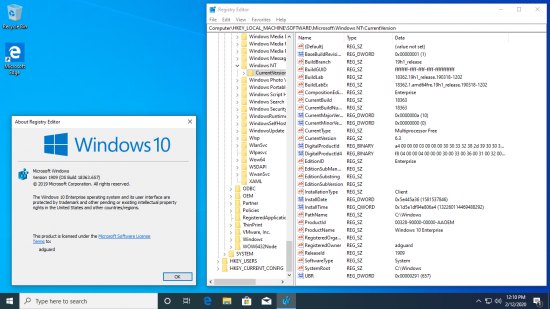 Windows 10 v1909 Build 18363.657 AIO 32in2 (x86/x64) February 2020