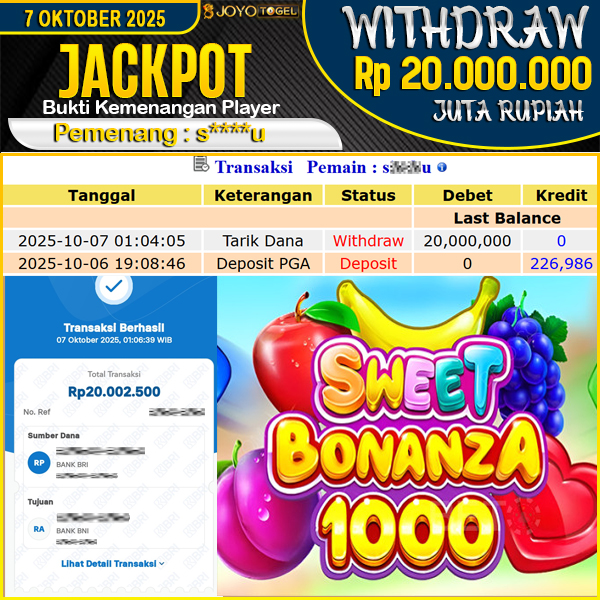 jackpot-slot-pragmatic-play-sweet-bonanza-1000-wd-rp-20000000--dibayar-lunas-di-joyotogel