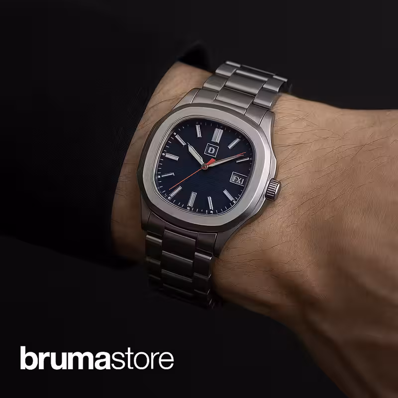 Reloj elegante de acero