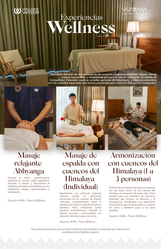 Wayam Mundo Imperial presenta “Wellness Experience”