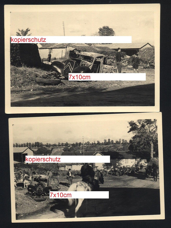 französischer PKW Citroen Unfall Frankreich West