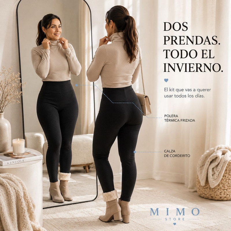 Calza corderito look outfit