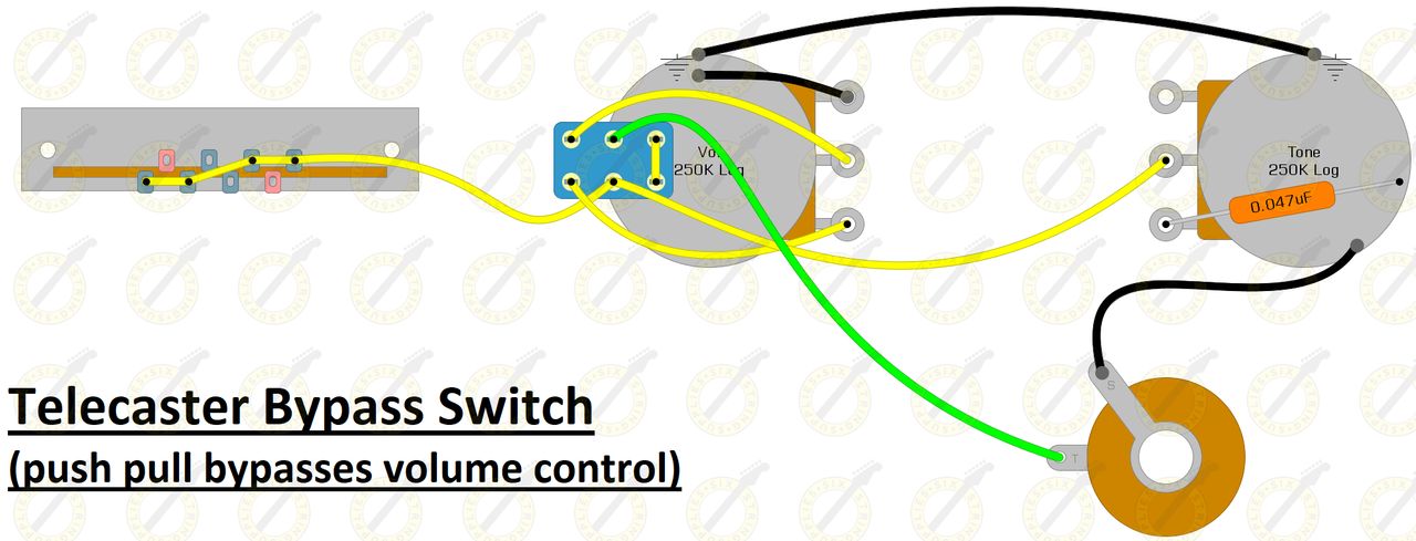 telecaster bypass switch wiring diagram
