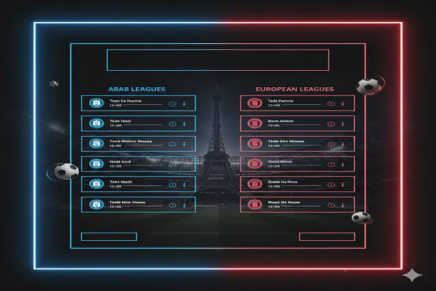 Today's Match Schedule - Friday, November 21, 2025 | All International and Arab Leagues