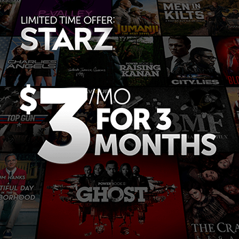 Get 3 Months of STARZ for only /month – 80% off Regular Price Get 3 Months of STARZ for only /month – 80% off Regular Price