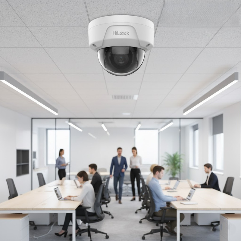 Câmera Hikvision HiLook em ambiente externo