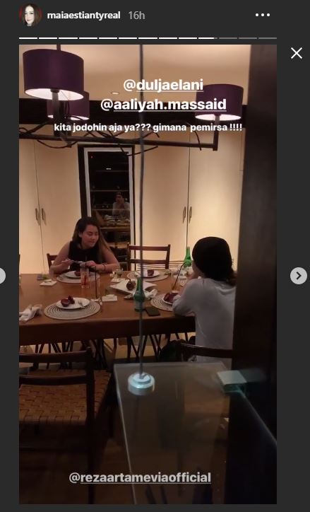 Momen ngobrol Aaliyah Massaid dan Dul Jaelani