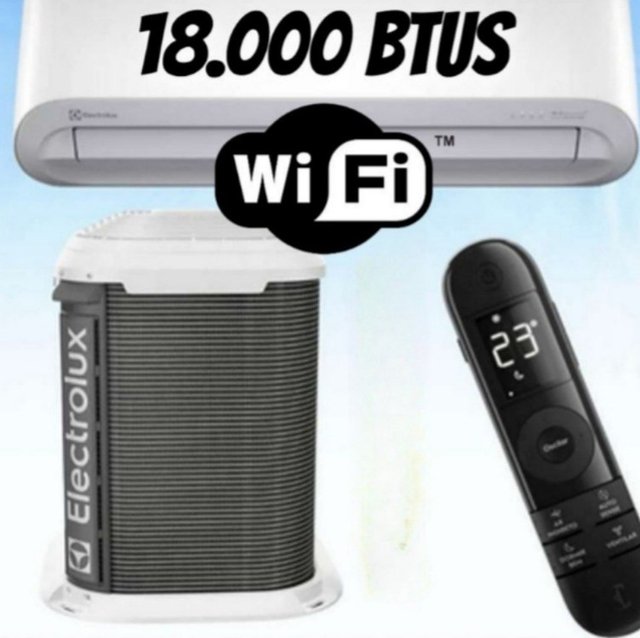 Ar-Condicionado Electrolux Split 18.000 BTUs Color Adapt Frio com Wi-fi (YI18F/YE18F) 220V