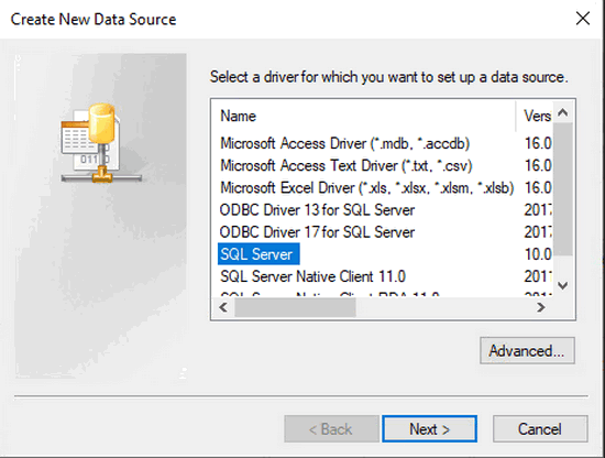 access a Microsoft SQL Server database via the WinCC Unified access a Microsoft SQL Server database via the WinCC Unified