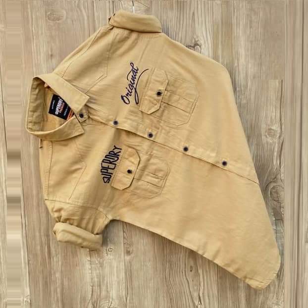 *মেনs সোলিড কালার কটন শার্ট*