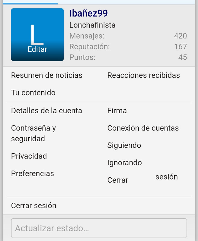 Captura de pantalla muestra la desaparición del botón de borrar cuenta en un foro. Unos lo ven como medida antitors, otros co