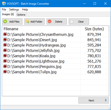 VovSoft Batch Image Converter 1.3