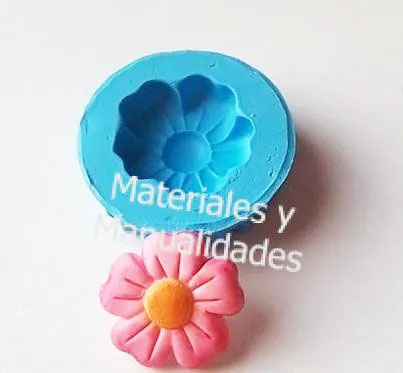 Molde en silicona flor trébol silvestre 4cm para pasta moldeable