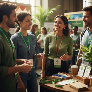 Lanyards tijdens EcoSummit