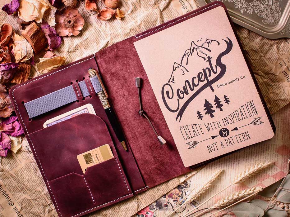 Кожаный блокнот