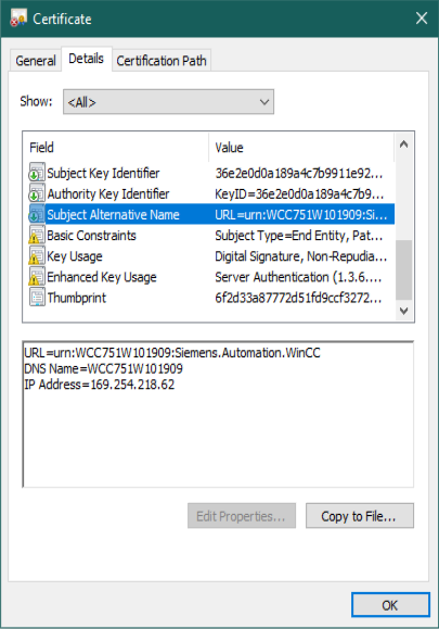 WinCC OPC UA server create or delete CA certificates WinCC OPC UA server create or delete CA certificates
