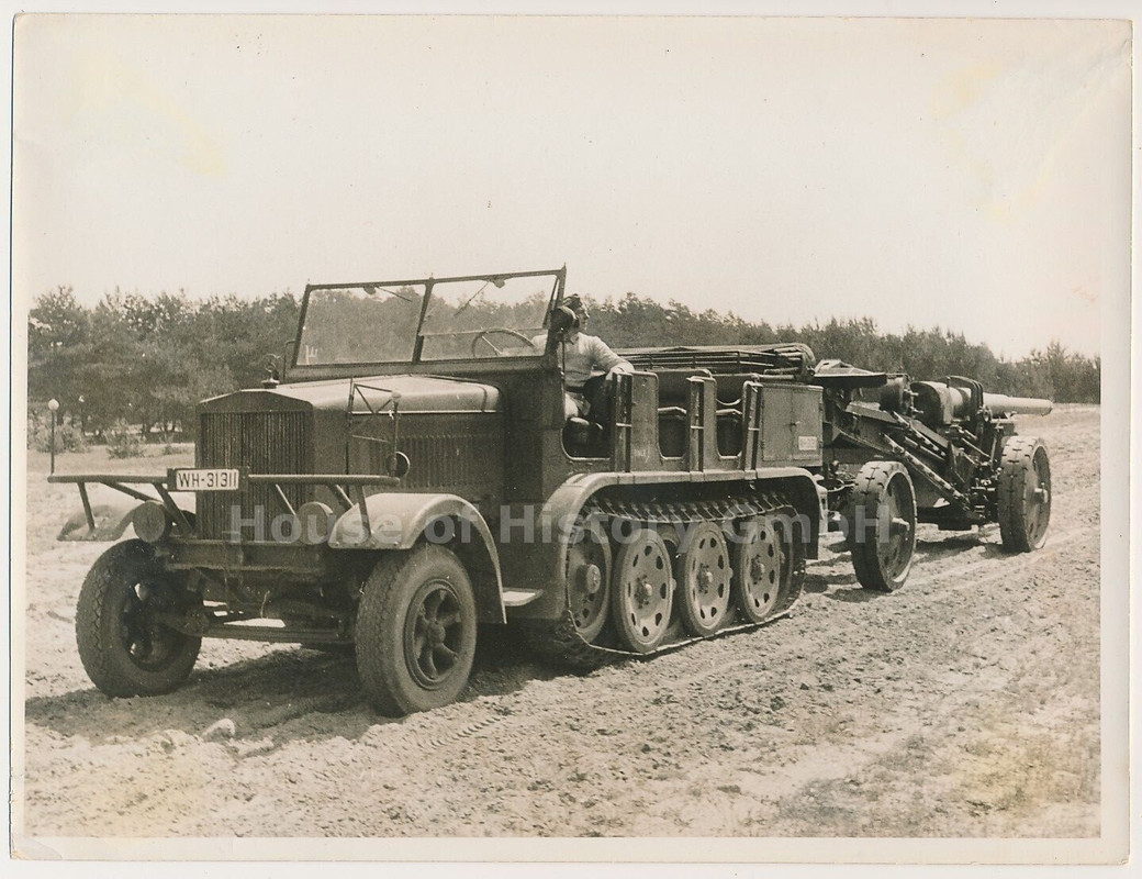 Foto, Artillerie Lehr Regiment, Erprobung, 8to Halbkette, Zugmaschine (7)
