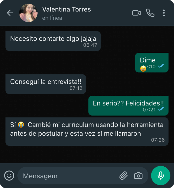 Testimonio de Valentina
