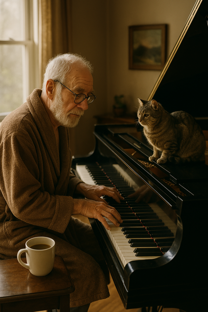 The Old Piano Player