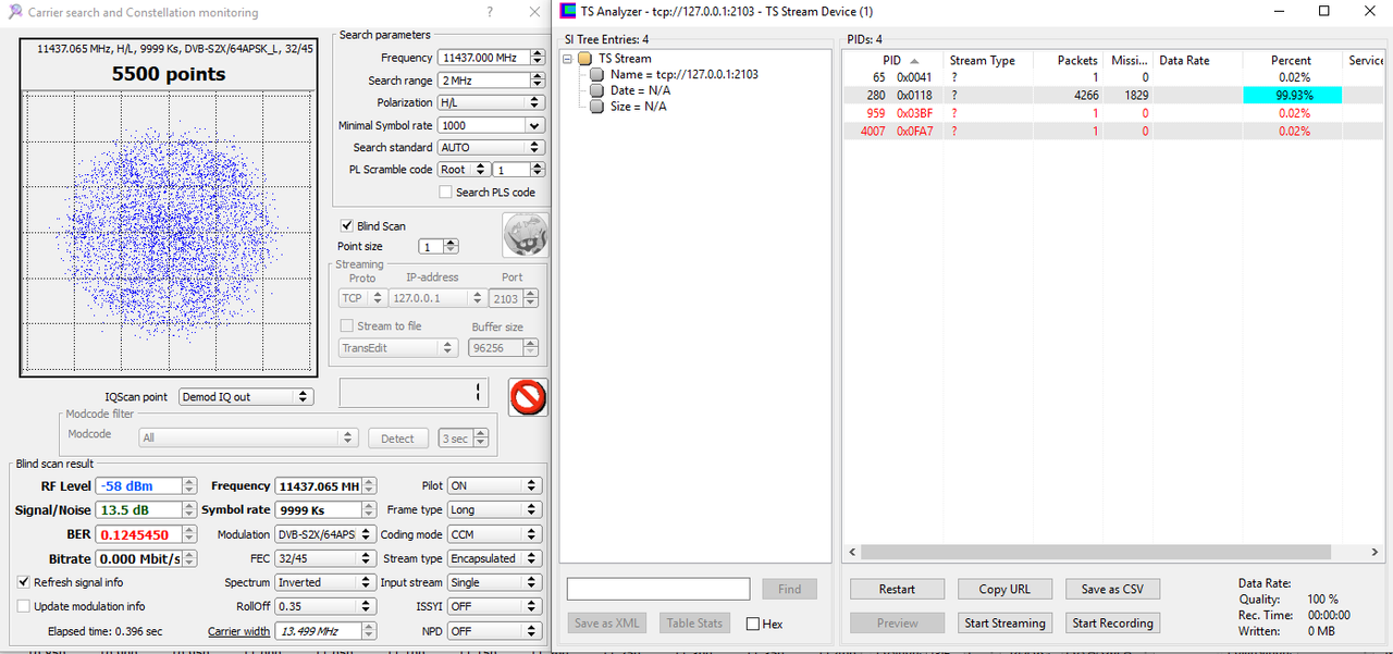 tbs6903X_11437 H,10000,32_45,64APSK,CCM-Data_2019-03-10_15-20-20