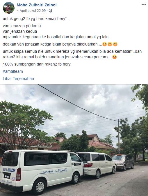 Hery adalah sukarelawan yang mengurus jenazah