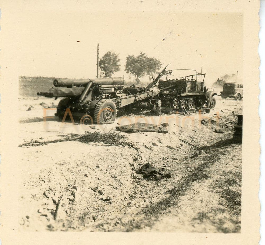 Kämpfe Sd.Kfz. Halbkette Beute Artillerie Geschü