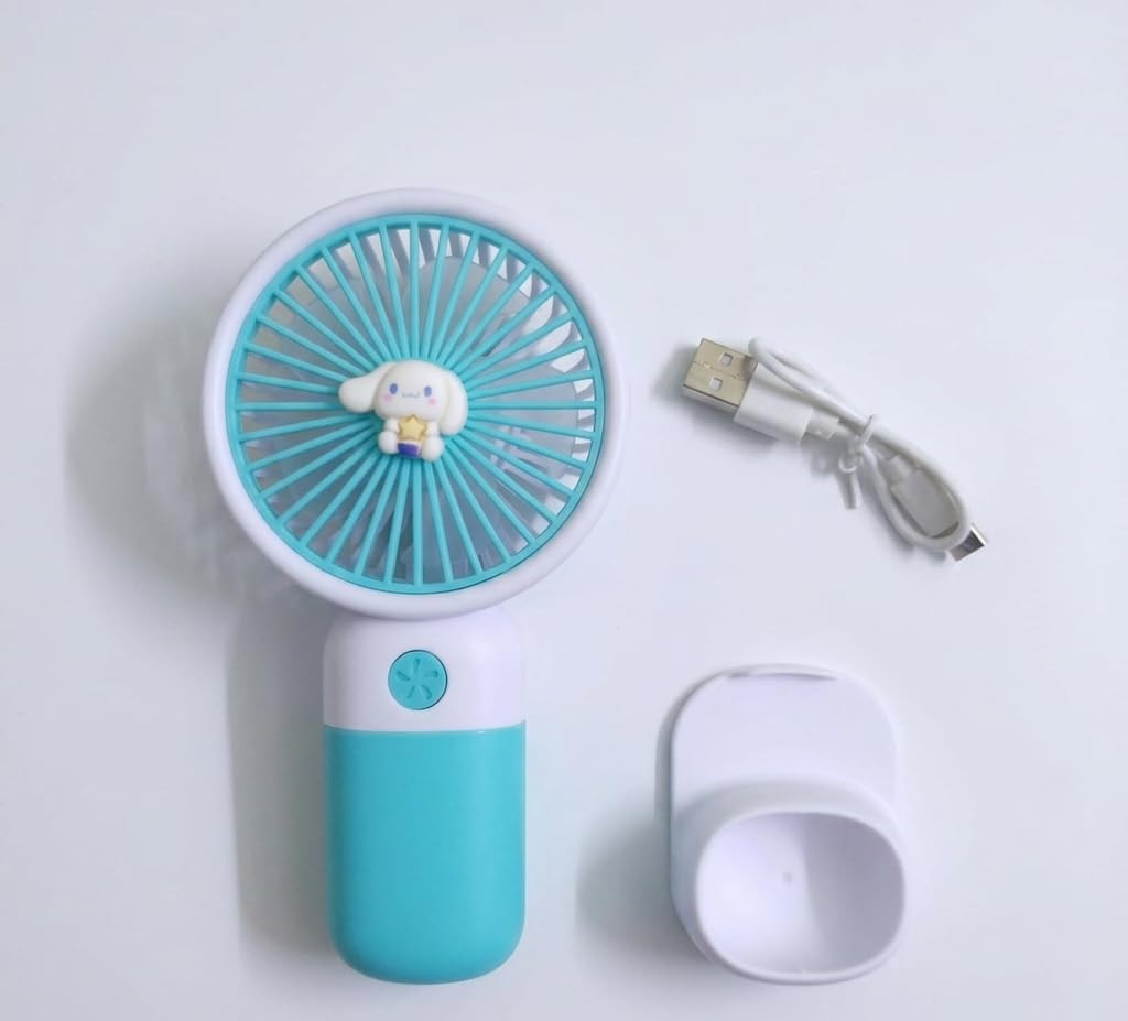 Premium Mini Korean Portable USB Fan – Rechargeable 1200mAh Battery
