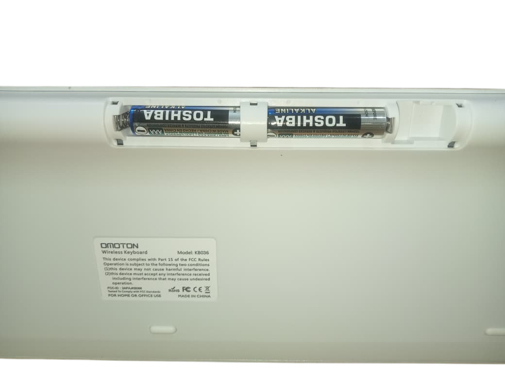 Slim ergonomic wireless keyboard with soft keys, portable design for office and home use