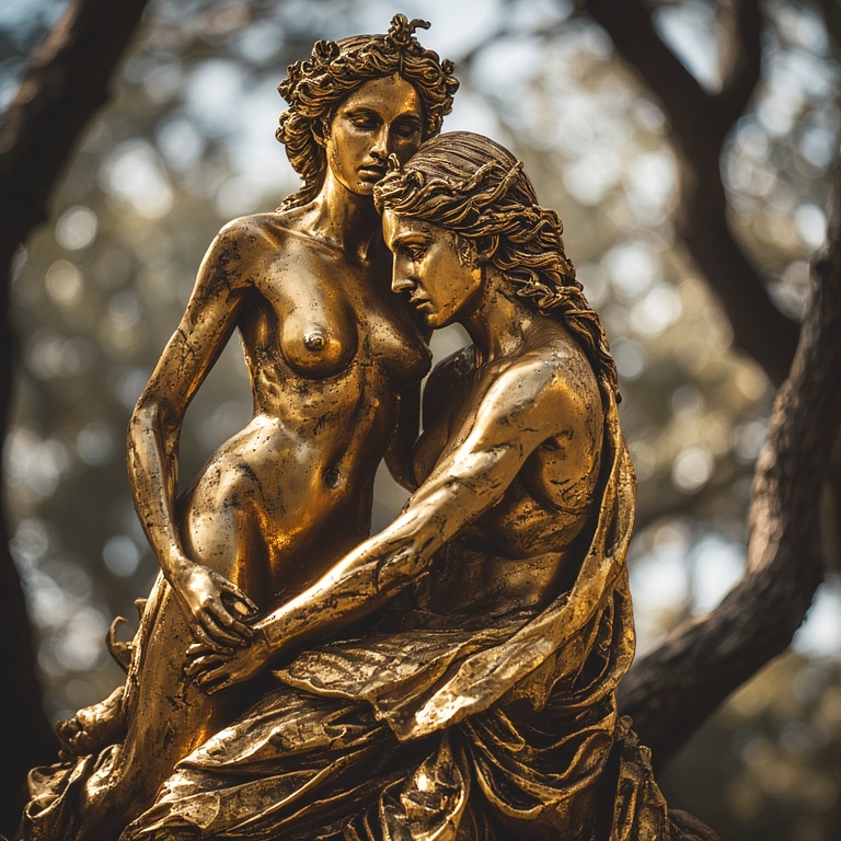 A-Gold-sculpture-naked-nude-fu-22