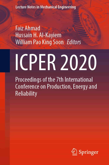 ICPER 2020: Proceedings of the 7th International Conference on Production, Energy and Reliability ICPER 2020: Proceedings of the 7th International Conference on Production, Energy and Reliability