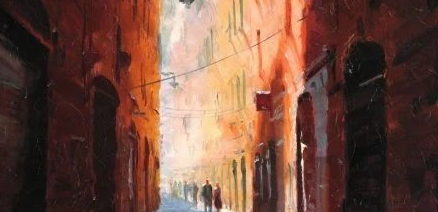 Impressionism - Paint this Italian Street Scene in oil or acrylic