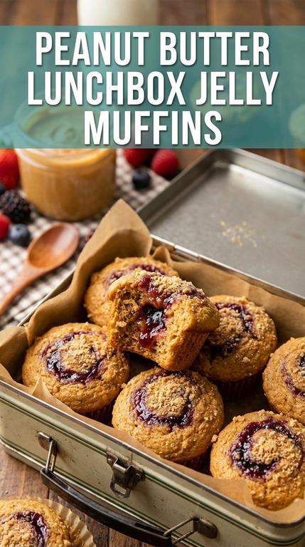 peanut butter lunchbox jelly muffins